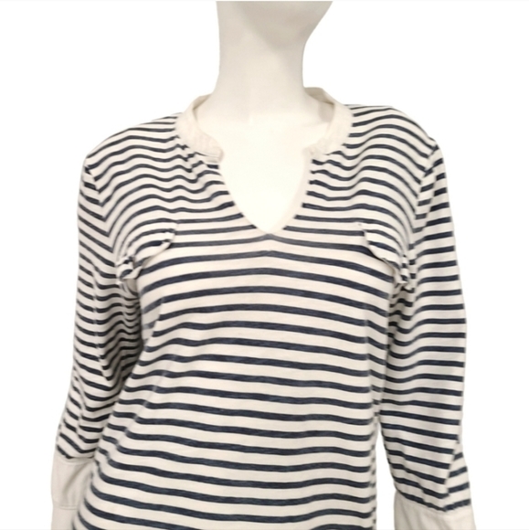 J. Crew Striped Nautical Top size Medium - Picture 4 of 5